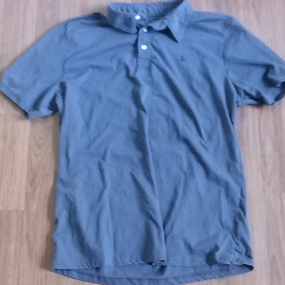 Volcom Gray Polo Shirt Relaxed Fit Casual